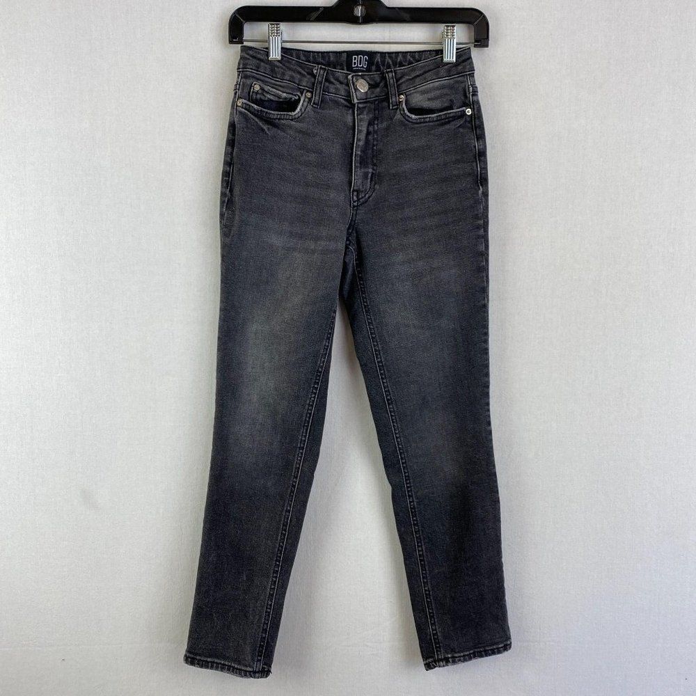 BDG Slim Straight Washed Black Jeans